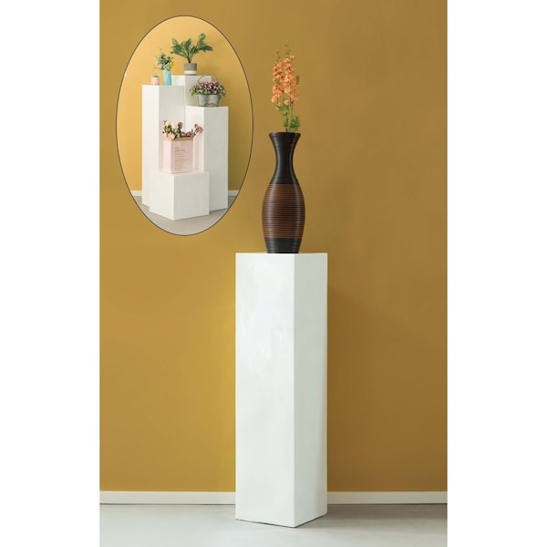 Uniquewise Display Cube Decorative Pillar Column Flower Stand Wedding Pedestal - 13" W x 51.2" H QI003858-51 - main